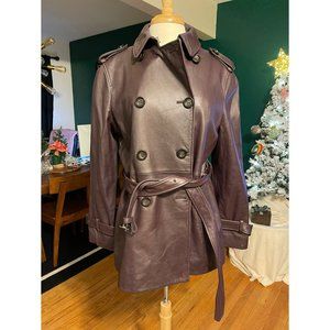 COACH F86434 Soft Leather Dylan Short Trench